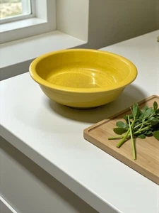 1990er Fiesta Ware Müsli Suppe Schüssel gelb HLC Made in USA 7" Ersatz - Bild 1 von 5