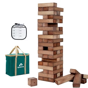 ApudArmis 54 STCK. Tumble Timber Set bis zu 3,2 Fuß, Kiefer Holz Tumble Tower Spiel... - Bild 1 von 9