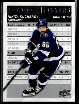 L23,216 - 2023-24 Upper Deck Stat Box Fillers #SB1 Nikita Kucherov - Image 1 of 2