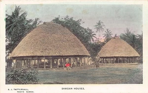 Samoa - Samoan houses - Publ. A. J. Tattersall - Picture 1 of 2