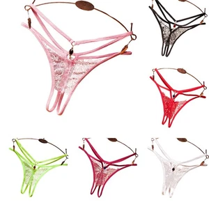 Sexy Frauen Edelstein Tanga G String Höschen Lingerie T Rücken Dessous - Bild 1 von 8