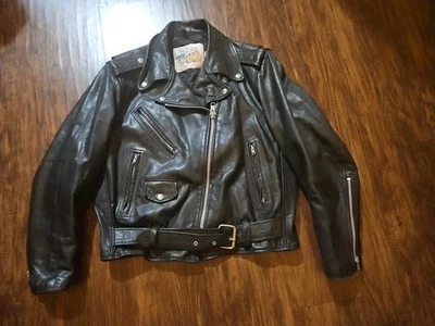 EXCELLED Vtg Size 14 Leather Brando Motorcycle Jacket Womens  - Image 1 of 4