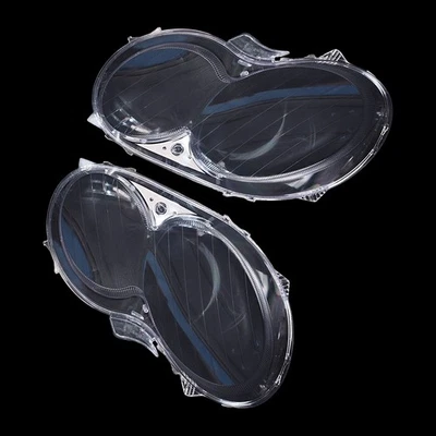 Par de cubiertas de lente de faros transparentes L+R para Mercedes Benz CLK C209 W209 2005-2009 Foto 1 de 4