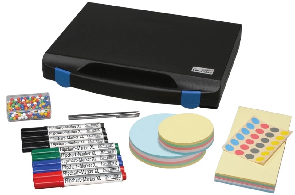 MAUL Moderationskoffer, Kunststoff-Schalenkoffer, bestückt - Bild 1 von 1