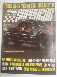 Speed and Supercar Magazine Oct 1971 Pontiac GT-37 340 Duster A/MP Camaro, Cobra - Imagen 1 de 11