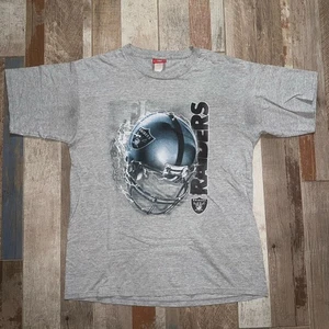 Retro Y2K Oakland Raiders (Las Vegas) Casco NFL Camisa Talla Grande L - Imagen 1 de 6