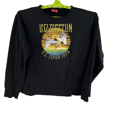 Sudadera Led Zeppllin 1975 US Tour Para Hombre Talla L Negra Etiqueta Bravado De Colección Foto 1 de 4