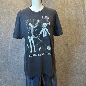 T-Shirt Bungo Stray Dogs Large dunkelgrau Crunchyroll 2016 Anime Baumwolle Unisex - Bild 1 von 13
