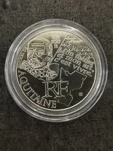 10 EUROS ARGENT 2012 AQUITAINE FRANCE / SOUS CAPSULE / SILVER EURO - Picture 1 of 3