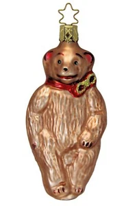 Inge Glas OWC 1136A Nostalgic Teddy Bear - Brown German NEW w/FREE Gift Box - Picture 1 of 1