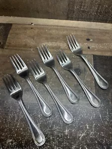 Reed & Barton Boston Pearl Korea Salad Fork 6-3/4” Lot/ 6 Free Shipping - Picture 1 of 13