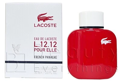 Lacoste Eau De Lacoste L.12.12 French Panache 3.0oz / 90ml EDT Spray NIB Women - Image 1 of 3