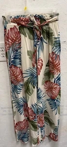 Pantalones SEE YOU MONDAY Talla S Floral Tropical Pierna Ancha Rayón Costero Playa - Imagen 1 de 4