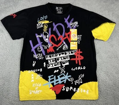 Bleeker Mercer Shirt Men 3X Graffiti Streetwear Wild Urban Skater Punkcore - Image 1 of 4