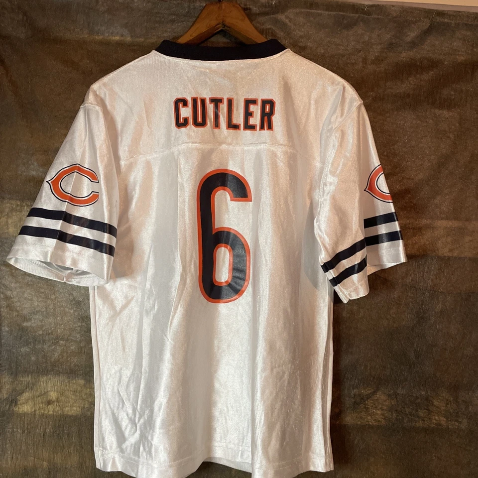 Camiseta deportiva blanca de los Chicago Bears Jay Cutler #6 para jóvenes XXL 18 Foto 1 de 4