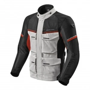 Giacca moto adventure Rev'it Revit Outback 3 silver red 3 strati layers jacket - Foto 1 di 2