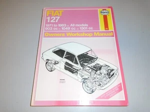 FIAT 127 (inc. SPECIAL, SPORT) HAYNES MANUAL 1971-1983 (RARE-OUT OF PRINT) - Picture 1 of 4