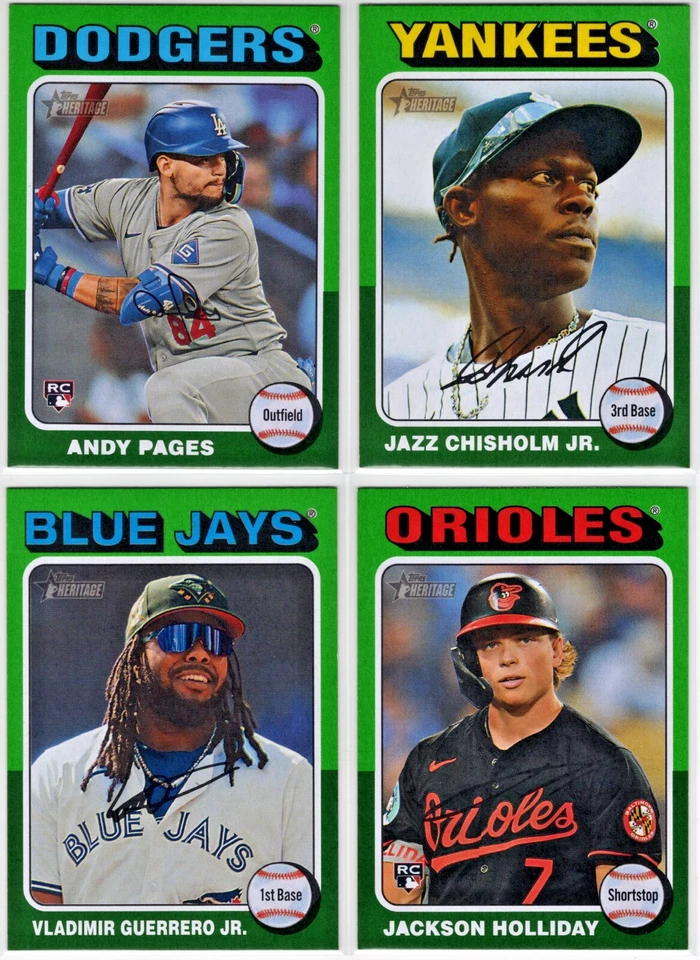 2024 Topps Heritage High Number Green Border -You Pick- **Buy More, Save More** - Image 1 of 1