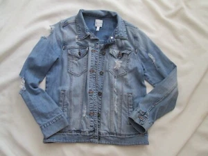 CHAQUETA VAQUERA LEITH DENIM AZUL DESGASTADO TALLA XS - Imagen 1 de 5