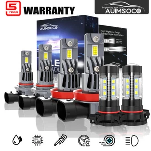 9005 H11 5202 LED Headlight High Low Beam Fog Bulbs For Ram 4500 2011 2012-2018 - Picture 1 of 20