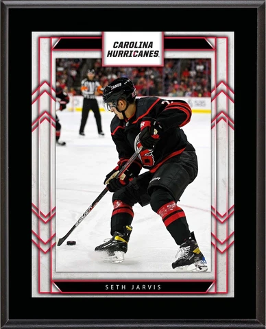 Seth Jarvis Carolina Hurricanes 10.5" x 13" Sublimated Player Plaque Cover