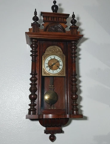 GUSTAV BECKER (GB) SILESIA P35  Late 19th Century CLOCK W/KEYS  Antique Germany Cover