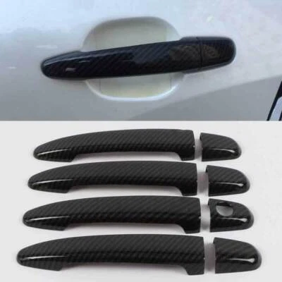 Guarnição da tampa da maçaneta lateral estilo fibra de carbono para Lexus RX330/RX350/GX470 05-09 - Imagem 1 de 4