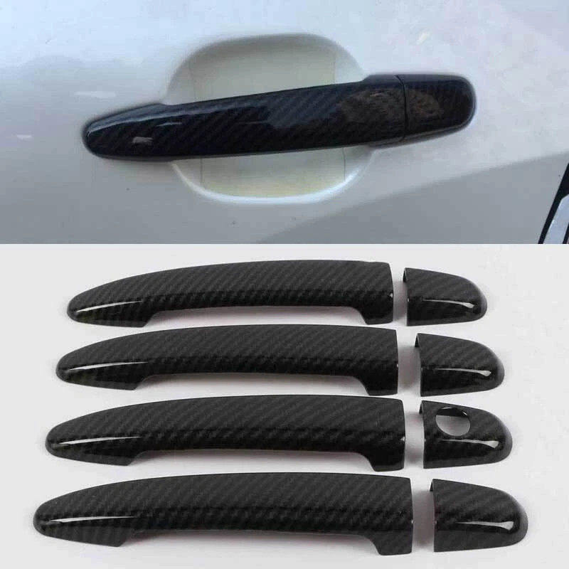 Cubierta de manija de puerta lateral estilo fibra de carbono para Lexus RX330/RX350/GX470 05-09 Foto 1 de 4