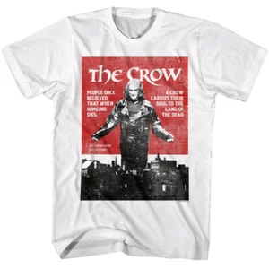 The Crow Movie Poster Men's T Shirt Horror Fantasy Brandon Lee Death Film - Picture 1 of 4