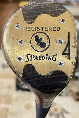 Spalding Registered Executive 4-Wood Vintage Original Grip Men's RH Golf Club - Image 1 of 4