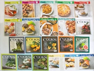LOT OF 21 COOK'S COUNTRY MAGAZINES 2016-2021 RECIPES COOKING COOKS - Imagen 1 de 1