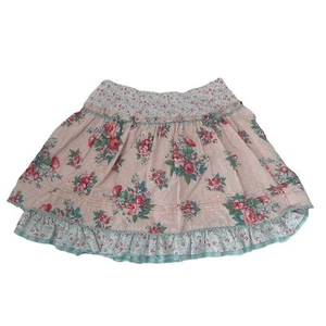 Room Seven Pink Floral Ruffle Layered Skirt Cottagecore Preppy Girls Youth 5 - Picture 1 of 5