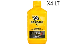 OLIO MOTORE MOTO 4T BARDAHL XT4-S XTS C60 10W60 RACING 100 % SINTETICO 4 LITRI - Foto 1 di 2
