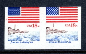 US Scott 1891a Imperforate Pair F/VF Mint Never Hinged 1981 Error - Picture 1 of 2