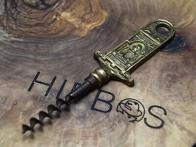 Vintage William Shakespeare Brass Corkscrew Bottle Opener • 20£
