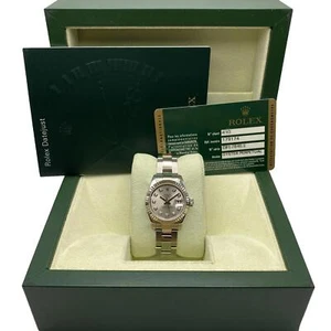 Rolex Datejust 26mm 179174 Stainless Steel Silver Diamond Dial Watch Box Papers - Picture 1 of 6