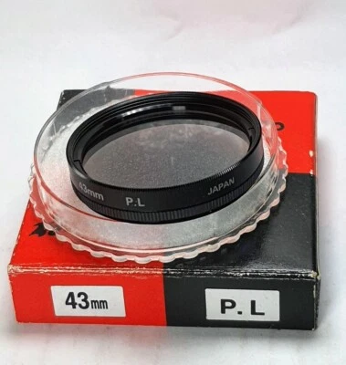 Genuine 43mm Polarizer PL Glass Lens Filter Japan 43 mm Polarizing Pol Bower - Image 1 of 3