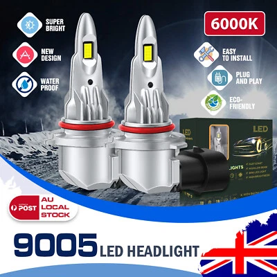 9005 HB3 Halogen LED Headlight Globe Bulb For Mazda 3 2004-2009 MX-5 1998-2005 - image 1 of 4