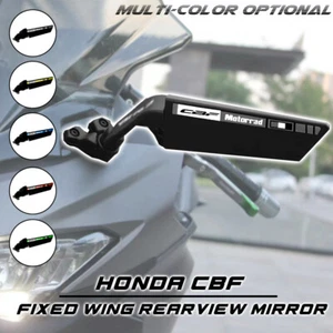 Motorcycle Large Wind Swivel Wing Rearview Side Mirror For HONDA CBF 600 1000 - Picture 1 of 28