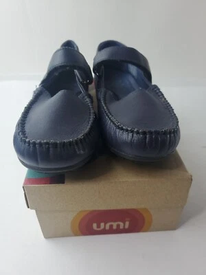 Umi Niños Moraine B Uniforme Azul Marino Cuero Zapatos Talla 13C Foto 1 de 4