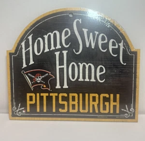 Pittsburgh Pirates Arched Wood Sign Home Sweet Home MLB - Picture 1 of 7