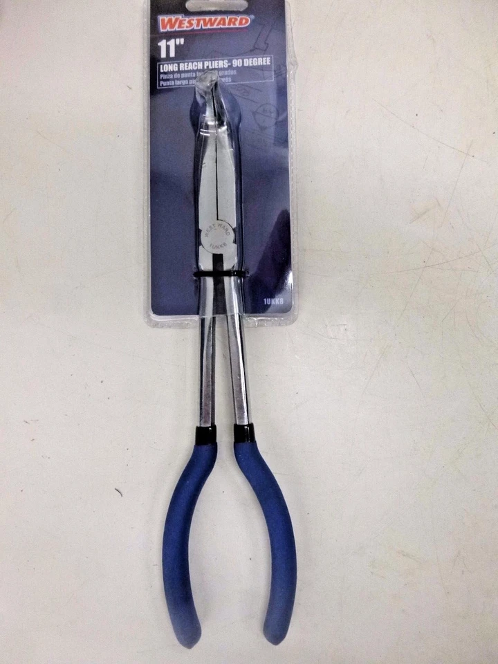 Westward 1UKK8 Long Reach Plier 10 1/8 in L Dipped Grip