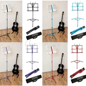 SOPORTE DE HOJA DE MÚSICA LIVIVO SOPORTE METAL AJUSTABLE PLEGABLE CON BOLSA DE TRANSPORTE - Imagen 1 de 16