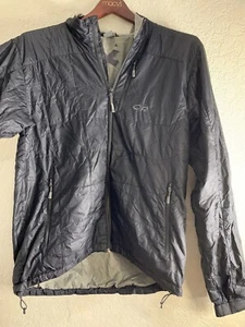 Outdoor Research Full Zip Jacket Sweater Grey Puffer Primaloft Size L - Picture 1 of 9