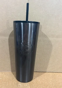 Vaso Starbucks vaso frío 24 oz - plata negro ombre degradado -**SeeDet** - Imagen 1 de 7