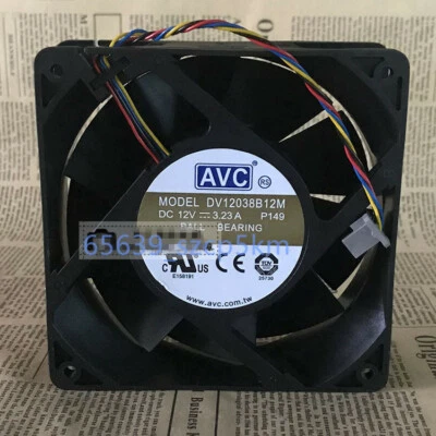 AVC DV12038B12M 12CM 12038 12V 3.23A High speed Cooling Fan - Image 1 of 3