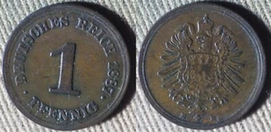 Germany Empire : 1887E 1 Pf. XF- #1 IR112703 - Picture 1 of 1