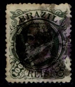 Brazil 1881 King Pedro II Michel 49 CV €42 Used Lot 754 - Picture 1 of 2