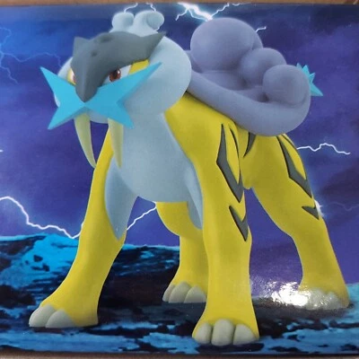 Nuevo Pokemon Escala Mundo 4" Escala 1:20 Raikou Mini Figura Johto Bandai Foto 1 de 3