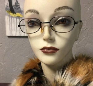 Vintage Oval Eyeglasses Metal Frames - Picture 1 of 11